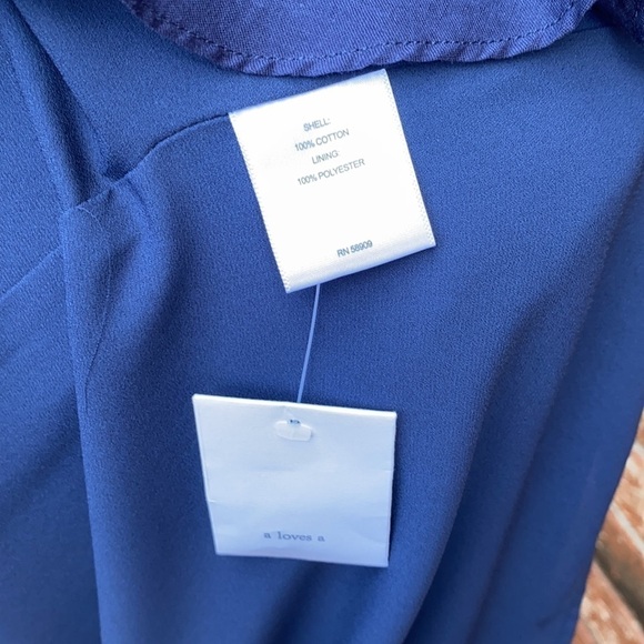 a loves a Navy Blue Ruffle Eyelet Mini Dress - Picture 8 of 8